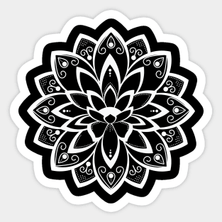 Lotus Mandala Peace Sticker